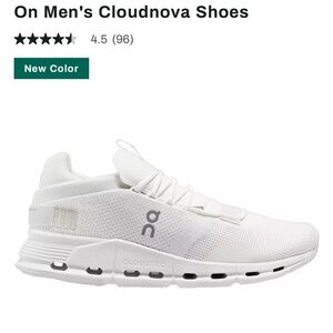 On Men’s Cloudnova Shoes. Men’s size 10. Good used condition. Color- White.